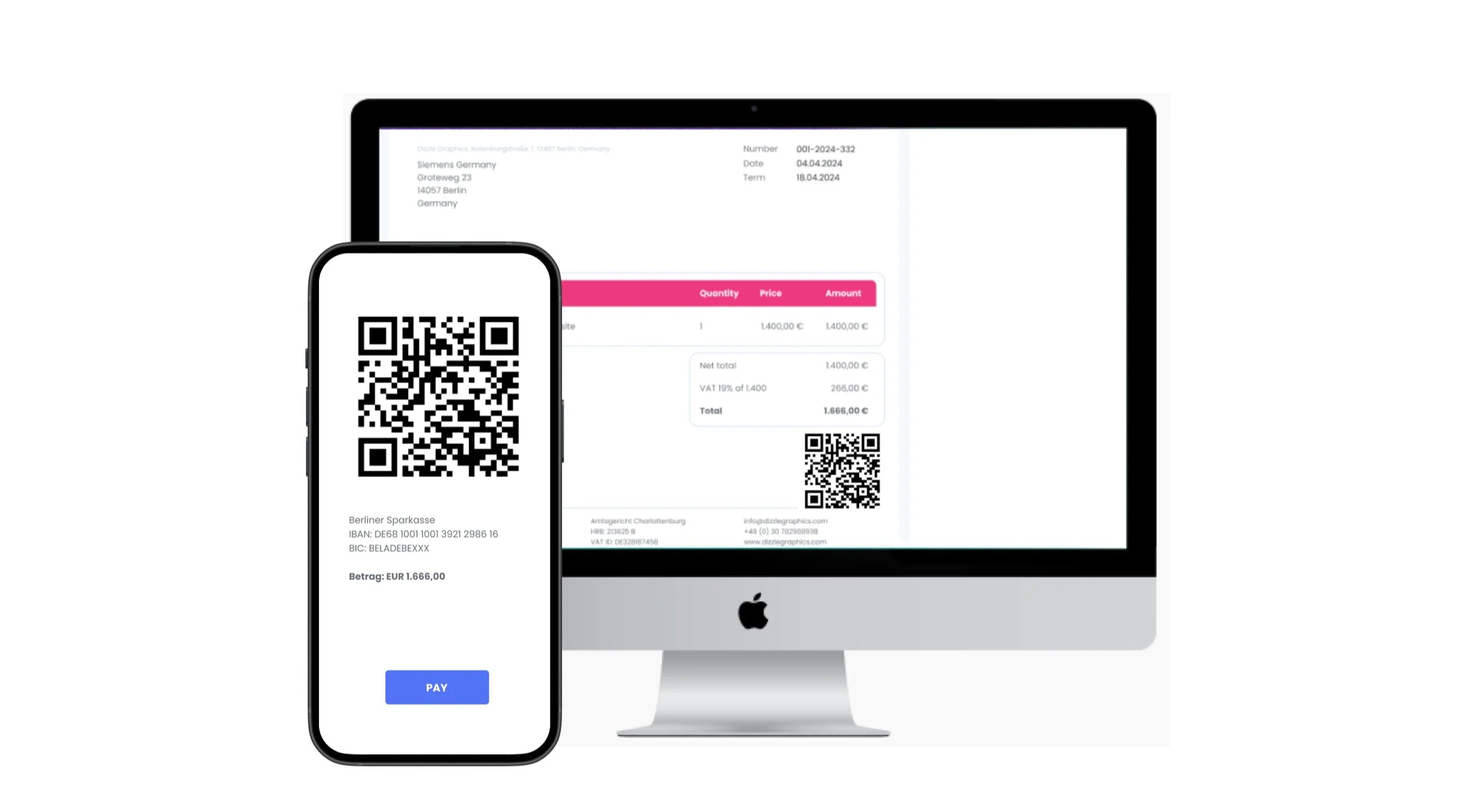 QR-Code auf Rechnung